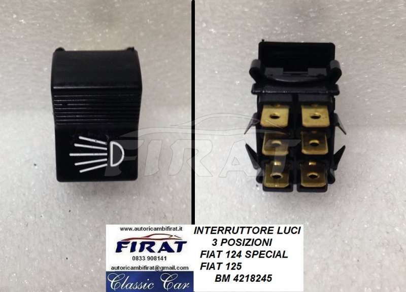INTERRUTTORE LUCI FIAT 124 SPECIAL - 125